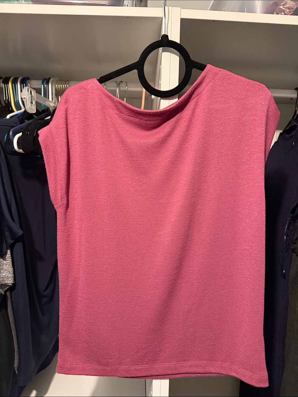 Women’s magenta Cap-Sleeve Top - Unbranded
